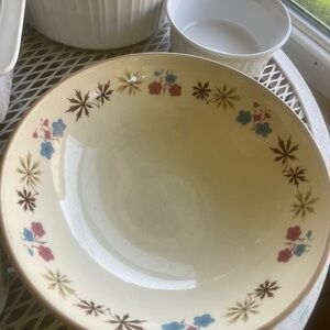 Franciscan Larkspur Large Round Serving Bowl Mid Century